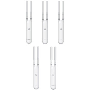 Точка доступу Ubiquiti UniFi UAP-AC-M-5 5-pack (AC1200, 2x2 MIMO, 1x10/100/1000 Mbps, PoE, MESH, без адаптерів живлення)